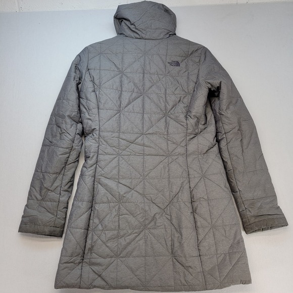 The North Face Insulated Arlayne Jacket Puffer Womens Small Petite Gray Coat - Picture 2 of 13